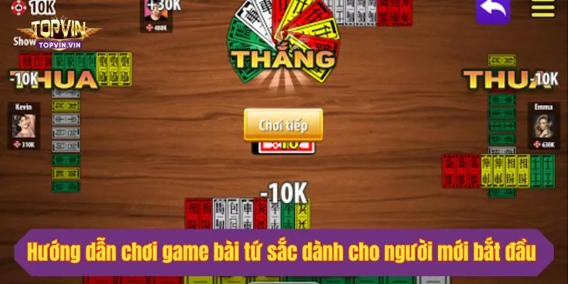 Hướng dẫn chơi game bài tứ sắc dành cho người mới bắt đầu