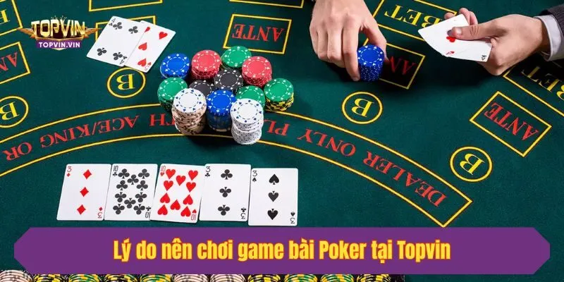 Lý do nên chơi game bài Poker tại Topvin