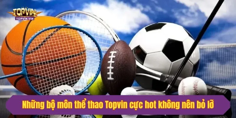 Những bộ môn thể thao Topvin cực hot không nên bỏ lỡ